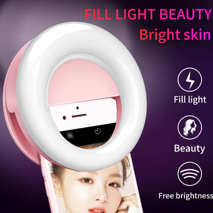 Rechargeable Round Beauty Light